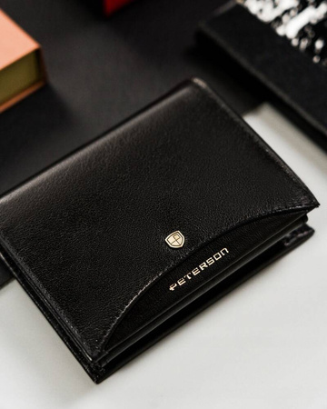 Große Herren Geldbörse aus Leder ohne äußeren Verschluss – Peterson