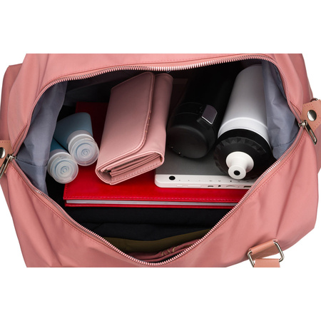 Rosa Trainings-Tasche aus Polyester, ein Kammer und mit Reißverschluss - Peterson