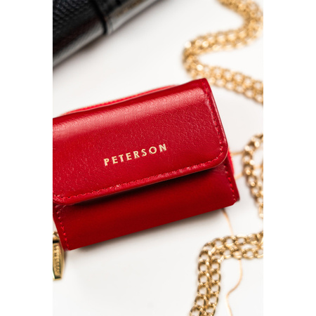 Minimalistischer Damen Geldbörse in Rot – Peterson