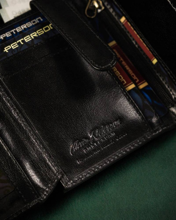 Mittelgroße Herren Geldbörse aus Leder mit Kette – Peterson