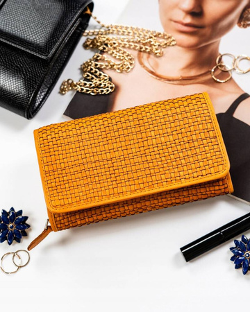 Große Damen Geldbörse aus Echtleder – Rovicky