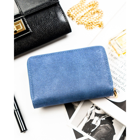 Granatrote Damen-Geldbörse aus Öko-Leder mit RFID-System – Peterson