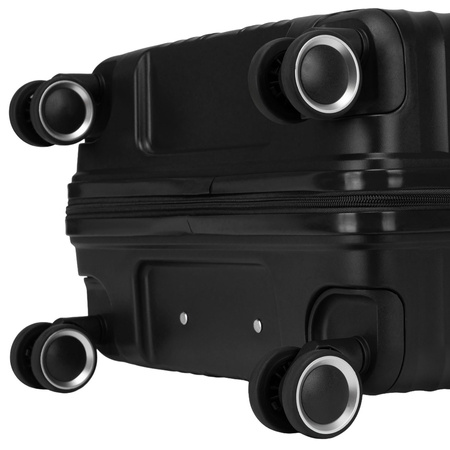 Peterson Koffer-Set aus ABS-Kunststoff in Schwarz