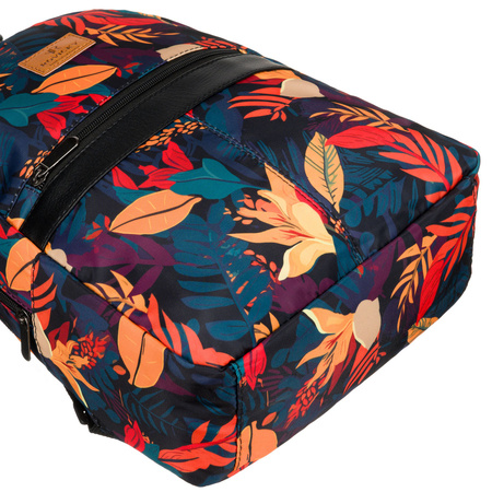 Damen City Rucksack mit Blumenmuster und verstellbaren Schultergurten – Rovicky