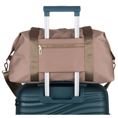 Braune Trainingstasche aus Polyester, mit einem Fach und Reißverschluss - Peterson