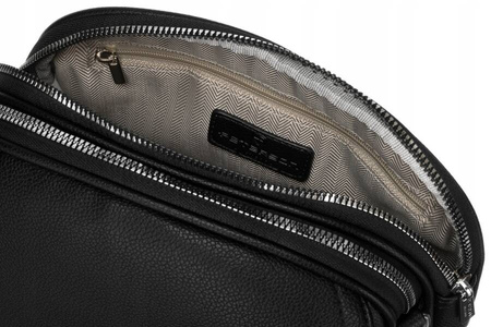 Damen-Umhängetasche aus Öko-Leder mit Klappe - Peterson