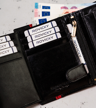 Herren Geldbörse aus Rindsleder – stilvoll – Rovicky