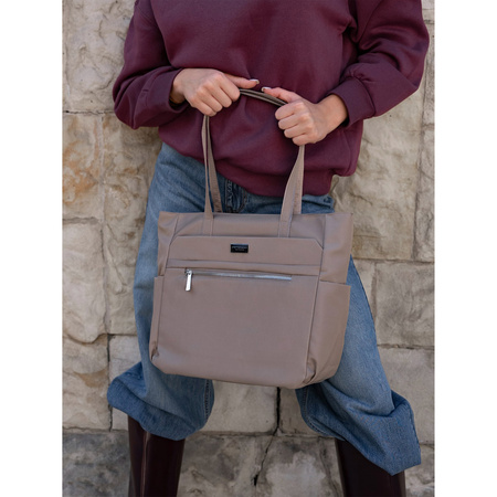 Große Damen Shopper Tasche Schultertasche in eleganter Farbe – Peterson