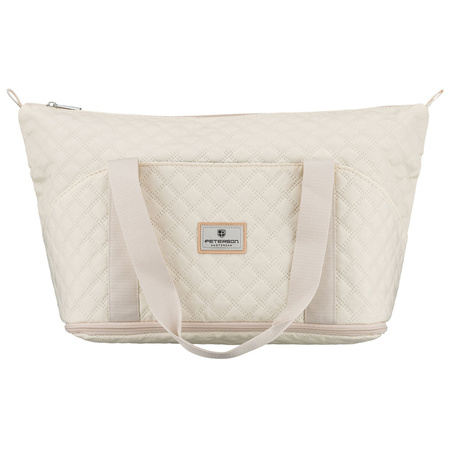 Beige Trainingstasche aus Polyester, mit einem Fach - Peterson