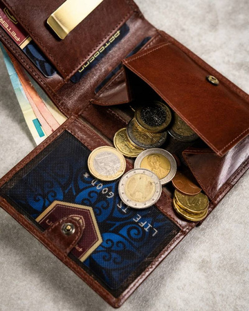 Geschenkset: Herren Geldbörse aus Leder, Etui und Schlüsselanhänger – Peterson