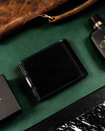 Herren Geldbörse aus Leder mit RFID-Schutz – Rovicky