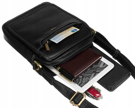 Herren Umhängetasche aus Leder – Peterson