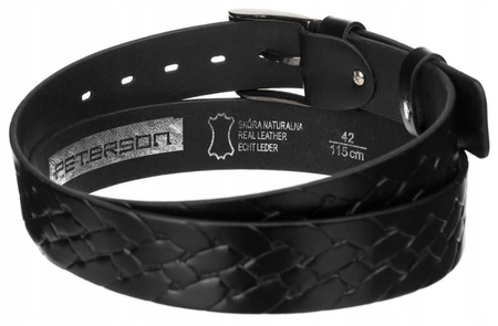 Klassischer Herren Gürtel aus Leder mit Metallschnalle – Peterson