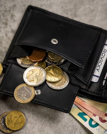 Geschenkset: Herren Geldbörse und Schlüsselanhänger aus Öko-Leder – Rovicky