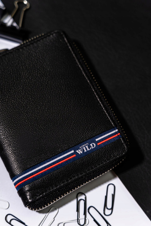 Große Herren Geldbörse aus Leder mit Reißverschluss – Always Wild