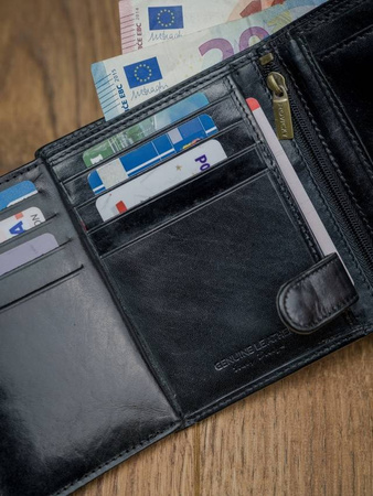 Herren Geldbörse aus Glattleder mit stilvollem Finish – Rovicky