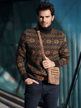 Herren Umhängetasche aus Leder – Always Wild