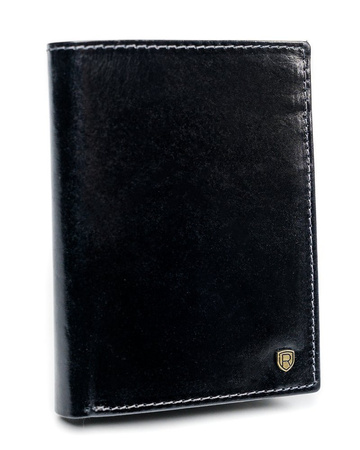 Klassische Herren Geldbörse aus Leder mit Fahrzeugscheinfach und RFID – Rovicky