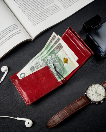 Stilvolle Herren Banknotentasche aus Echtleder – Rovicky