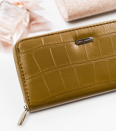 Damen Geldbörse im Federmäppchen-Stil mit Animal-Print – David Jones