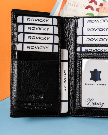 Geräumige, horizontale Damen Geldbörse aus Leder – Lorenti