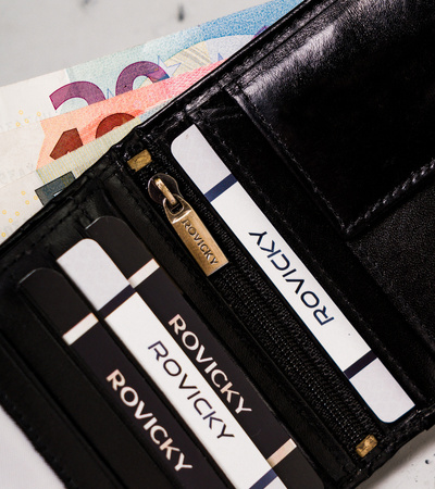 Herren Geldbörse mit Kartenfächern und RFID Protect – Rovicky