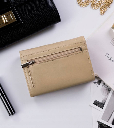 Damen Geldbörse aus Leder mit Druckverschluss – Rovicky