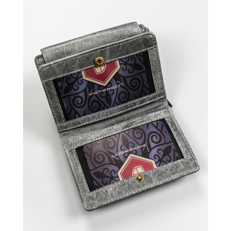 Elegante Karten- und Münzbörse aus Farbverlauf-Leder – Peterson