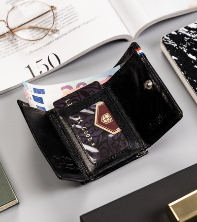 Kleine Damen Geldbörse aus Leder mit RFID-Schutz – Peterson