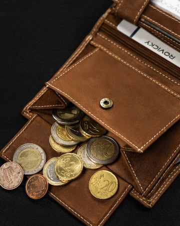 Große Herren Geldbörse aus Leder im Hochformat – Always Wild