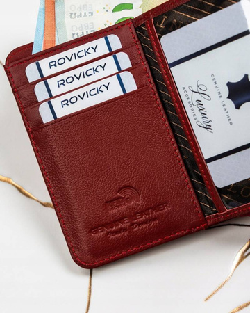 Glänzende Damen Geldbörse aus echtem Leder – Lorenti