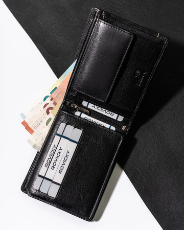 Elegante Herren Geldbörse aus Echtleder – Rovicky