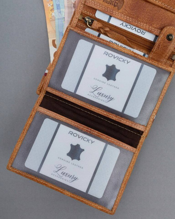 Große Herren Geldbörse aus Nubukleder