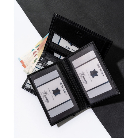 Große Herren Geldbörse aus echtem Leder – Rovicky