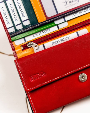 Große Damen Geldbörse aus Leder mit Druckverschluss – 4U Cavaldi