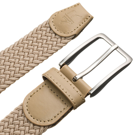 Elastischer, beiger Textilgürtel – Rovicky