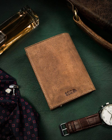 Große Herren Geldbörse aus Leder mit patriotischem Motiv – Peterson