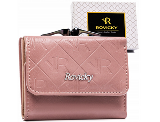 Elegante kleine Damen Geldbörse aus echtem und Öko-Leder – Rovicky