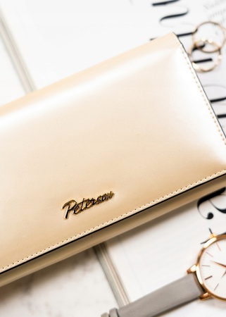 Praktische Damen Geldbörse in Beige mit RFID-Schutz – Peterson