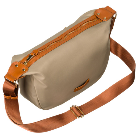 Stadt-Umhängetasche in Khaki-Braun mit verstellbarem Gurt – Peterson