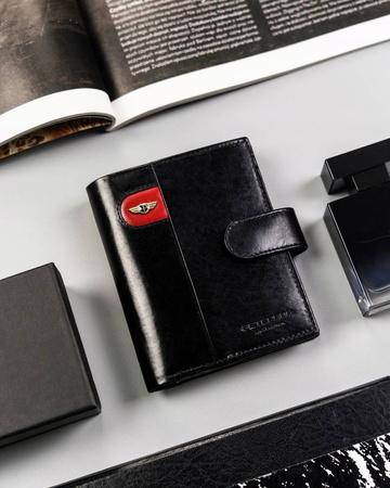 Große Herren Geldbörse mit Druckknopfverschluss – Peterson