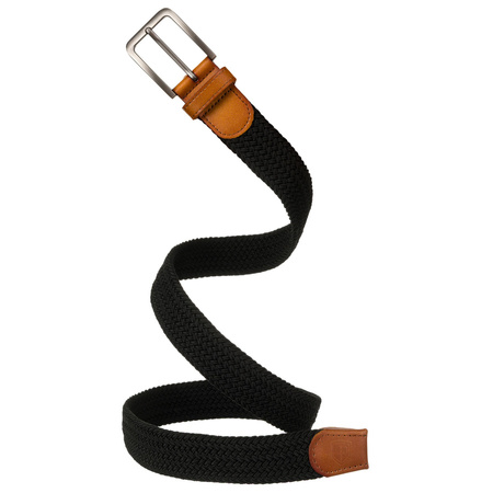 Herren Stoffgürtel in Schwarz mit klassischer Schnalle – Peterson