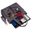 Geräumige Damen-Handtasche in Grau mit einem Laptopfach aus Polyester – Peterson