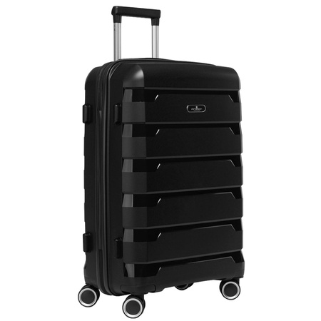 Kofferset in Schwarz aus Polypropylen mit Zahlenschlössern - Peterson