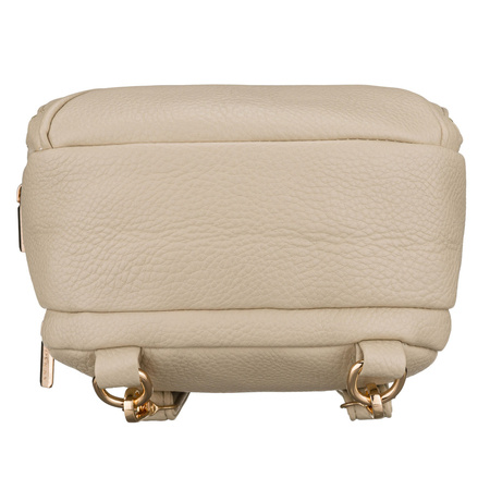 Kleiner Damen-Rucksack aus Öko-Leder in Hellbeige – Rovicky