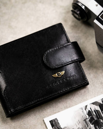 Geschenkset: Herren Geldbörse aus Leder, Etui und Schlüsselanhänger – Peterson