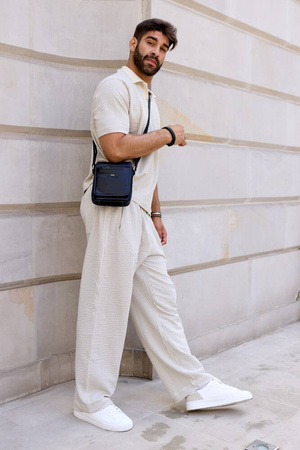 Herren Umhängetasche aus Leder – Peterson