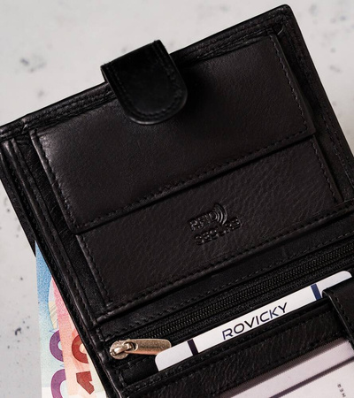 Große Herren Geldbörse aus Nubukleder in vertikaler Ausführung – Always Wild