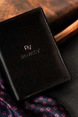 Herren Geldbörse aus Leder mit RFID-Schutz – Rovicky