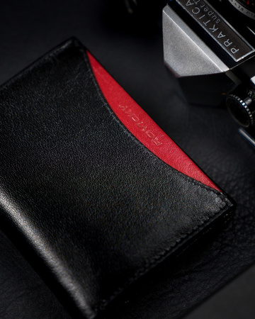 Herren Geldbörse aus Glattleder mit Fotofach – Rovicky